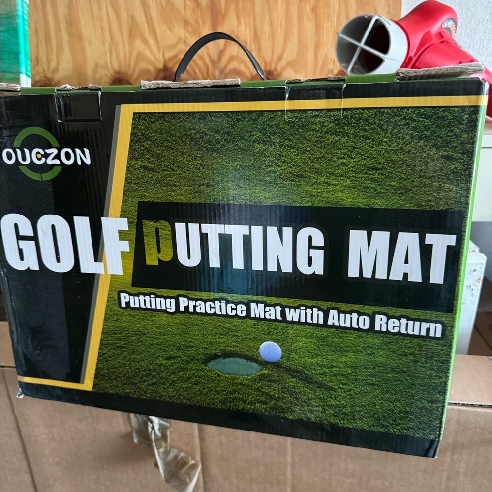 Ouczon Golf Putting Mat with Auto Return